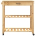 Carrito de cocina MONZA madera maciza de pino 84x40x90 cm