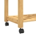 Carrito de cocina MONZA madera maciza de pino 84x40x90 cm