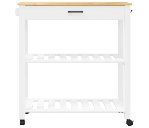 Carrito de cocina MONZA madera maciza de pino 84x40x90 cm