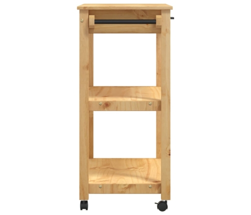 Carrito de cocina MONZA madera maciza de pino 84x40x90 cm