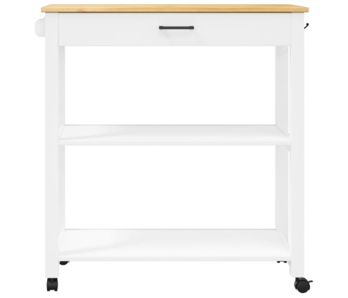 Carrito de cocina MONZA madera maciza de pino 84x40x90 cm