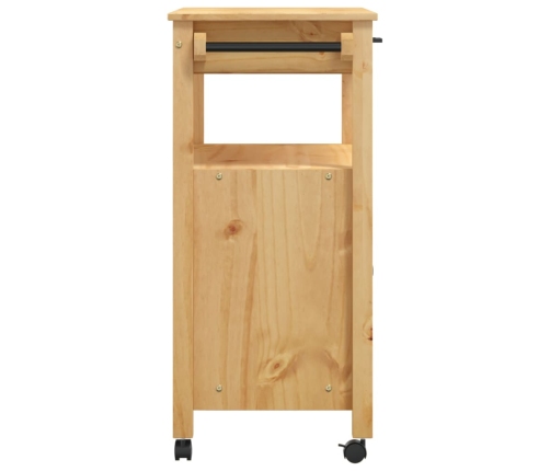 Carrito de cocina MONZA madera maciza de pino 84x40x90 cm