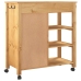 Carrito de cocina MONZA madera maciza de pino 84x40x90 cm