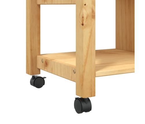 Carrito de cocina MONZA madera maciza de pino 84x40x90 cm