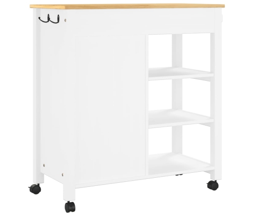 Carrito de cocina MONZA madera maciza de pino 84x40x90 cm