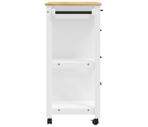 Carrito de cocina MONZA madera maciza de pino 84x40x90 cm