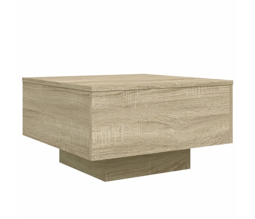 vidaXL Mesa de centro madera de ingeniería roble Sonoma 55x55x31 cm