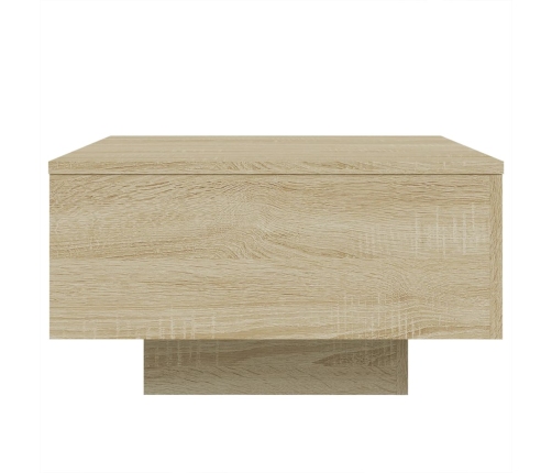 vidaXL Mesa de centro madera de ingeniería roble Sonoma 55x55x31 cm