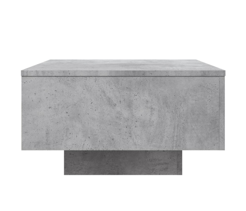 Mesa de centro madera de ingeniería gris hormigón 55x55x31 cm