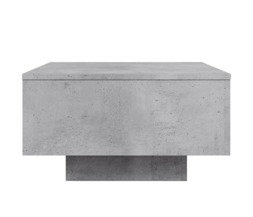 Mesa de centro madera de ingeniería gris hormigón 55x55x31 cm