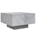 Mesa de centro madera de ingeniería gris hormigón 55x55x31 cm