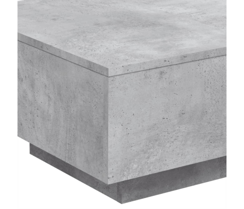 Mesa de centro madera de ingeniería gris hormigón 55x55x31 cm