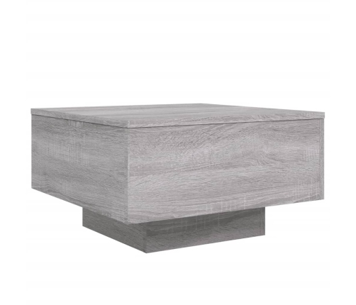 Mesa de centro madera de ingeniería gris Sonoma 55x55x31 cm