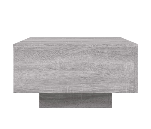 Mesa de centro madera de ingeniería gris Sonoma 55x55x31 cm