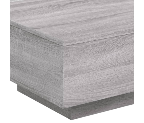 Mesa de centro madera de ingeniería gris Sonoma 55x55x31 cm