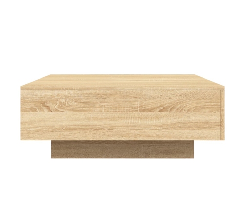 Mesa de centro madera de ingeniería roble Sonoma 80x80x31 cm