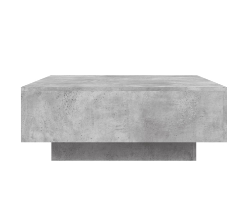 Mesa de centro madera de ingeniería gris hormigón 80x80x31 cm