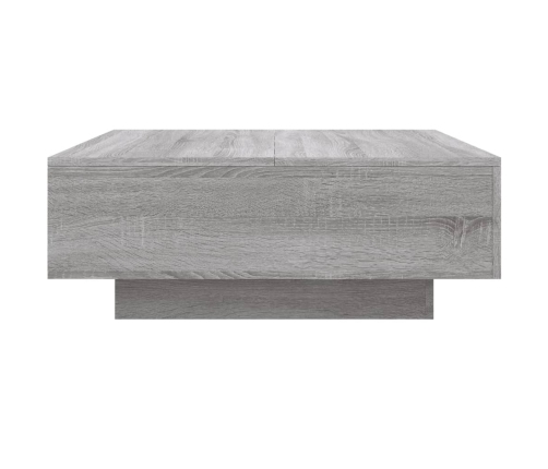 Mesa de centro madera de ingeniería gris Sonoma 80x80x31 cm