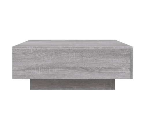 Mesa de centro madera de ingeniería gris Sonoma 80x80x31 cm