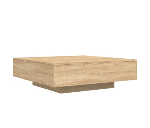 vidaXL Mesa de centro madera de ingeniería roble Sonoma 100x100x31 cm