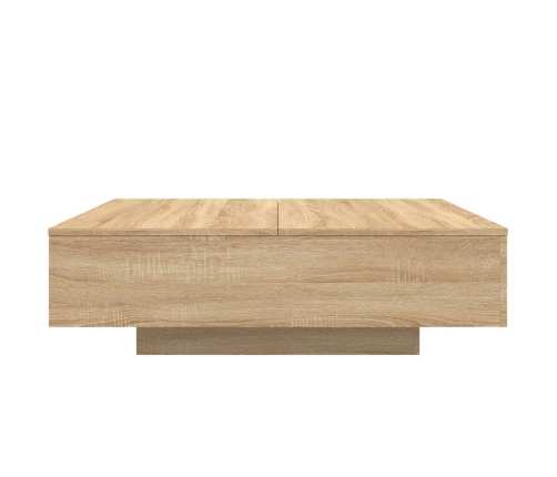 vidaXL Mesa de centro madera de ingeniería roble Sonoma 100x100x31 cm