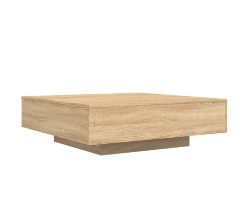 vidaXL Mesa de centro madera de ingeniería roble Sonoma 100x100x31 cm