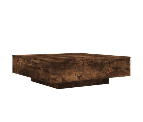 Mesa de centro madera de ingeniería roble ahumado 100x100x31 cm