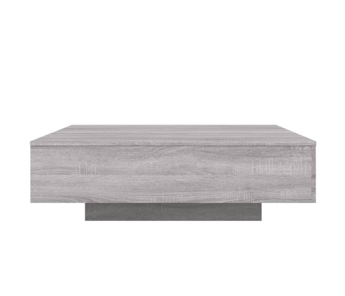 Mesa de centro madera de ingeniería gris Sonoma 100x100x31 cm