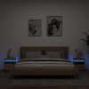 Mesitas de noche con luces LED 2 uds roble Sonoma 40x39x48,5 cm