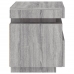 Mesitas de noche con luces LED 2 uds gris Sonoma 40x39x48,5 cm