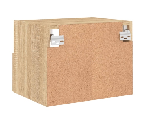 Muebles de pared para TV 2 uds madera roble Sonoma 40x30x30 cm