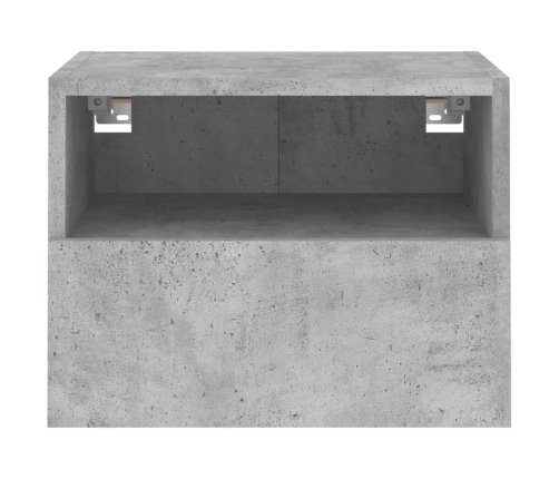 vidaXL Mueble de pared TV madera ingeniería gris hormigón 40x30x30 cm