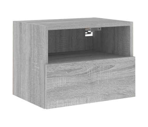 Mueble de pared TV madera de ingeniería gris Sonoma 40x30x30 cm