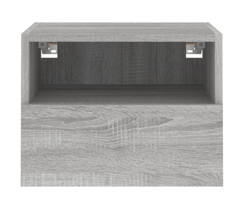 Mueble de pared TV madera de ingeniería gris Sonoma 40x30x30 cm