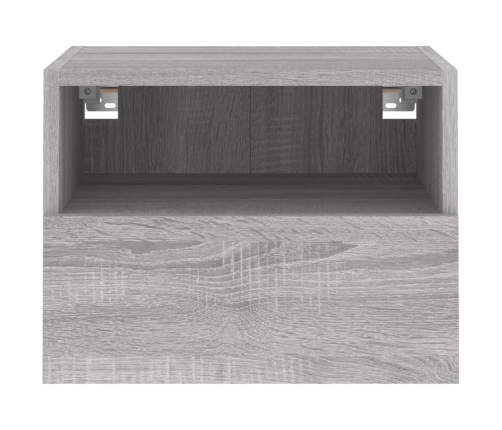 Muebles de pared para TV 2 uds madera gris Sonoma 40x30x30 cm