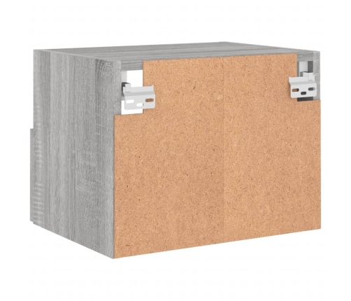 Muebles de pared para TV 2 uds madera gris Sonoma 40x30x30 cm