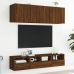 Mueble de pared TV madera ingeniería roble marrón 40x30x30 cm