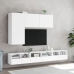 Mueble de TV de pared madera de ingeniería blanco 60x30x30 cm