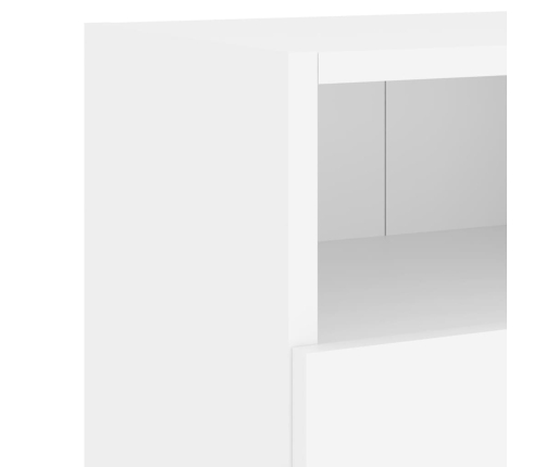 Mueble de TV de pared madera de ingeniería blanco 60x30x30 cm