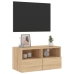 Mueble de TV de pared madera ingeniería roble Sonoma 60x30x30cm