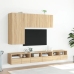 Muebles de TV de pared 2 uds madera roble Sonoma 60x30x30 cm