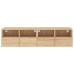 Muebles de TV de pared 2 uds madera roble Sonoma 60x30x30 cm