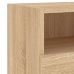 Muebles de TV de pared 2 uds madera roble Sonoma 60x30x30 cm