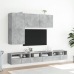 Mueble de pared TV madera ingeniería gris hormigón 60x30x30 cm