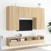 Mueble de pared TV madera ingeniería roble Sonoma 80x30x30 cm