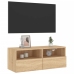 Mueble de pared TV madera ingeniería roble Sonoma 80x30x30 cm