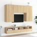 Muebles de pared para TV 2 uds madera roble Sonoma 80x30x30 cm