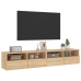 Muebles de pared para TV 2 uds madera roble Sonoma 80x30x30 cm