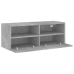 Mueble de pared TV madera ingeniería gris hormigón 80x30x30 cm