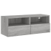 Mueble de pared TV madera de ingeniería Sonoma gris 80x30x30 cm